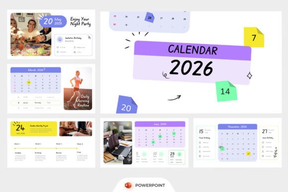 Download Creative Calendar 2026 PowerPoint - Premium Resources